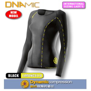 画像: DNAMICウィメンズロングスリーブトップBlack/limoncello【期間限定10%OFF】