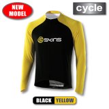 画像: CYCLE-PRO メンズ ロングスリーブジャージ Black/Yellow